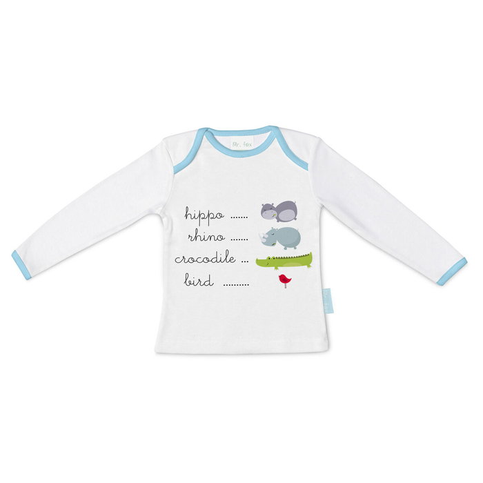 T-shirt à Manches Longues Enfant HappyFriday Mr Fox Hippo Multicouleur 12-18 Mois T-shirt à Manches Longues Enfant HappyFriday Mr Fox Hippo Multicouleur 12-18 Mois