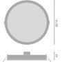 LEDVANCE Downlight LED 30W 3000Lm 3000K 100º IP44 Blanc Chaud