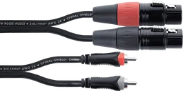 CORDIAL Câble audio double XLR/RCA femelle 3 m