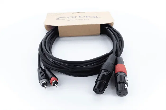 CORDIAL Câble audio double XLR/RCA femelle 3 m CORDIAL Câble audio double XLR/RCA femelle 3 m