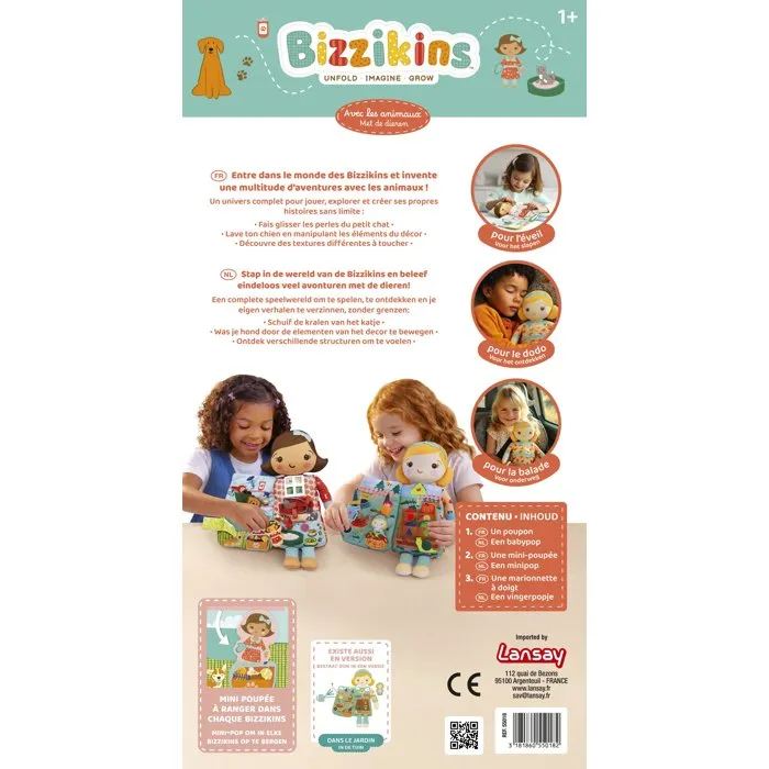 Lansay BIZZIKINS Jeu d'éveil avec les animaux Lansay BIZZIKINS Jeu d'éveil avec les animaux