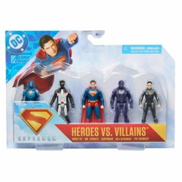 Spin Master Multipack de 5 figurines articulées 8 cm Superman Movie
