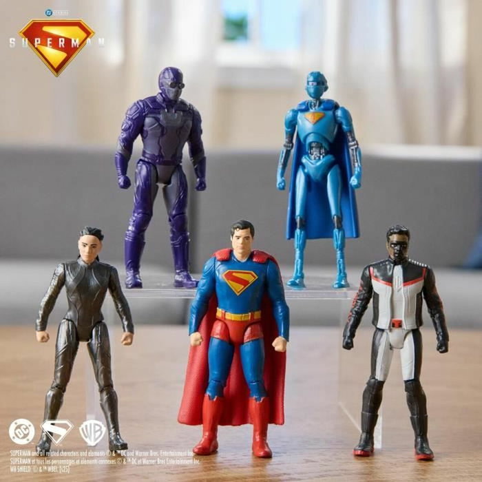 Spin Master Multipack de 5 figurines articulées 8 cm Superman Movie