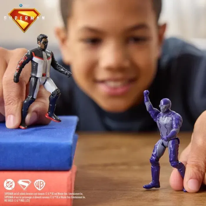 Spinmaster Multipack de 5 Figurines Articulées 8 cm du Film Superman - Coffret Superman, Ultraman, Mr Terrific, Robot #4 et l'Ingénieure - À Partir de 4 Ans