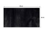 Giftdecor Tapis Soft Noir 80 x 140 cm en Feutre (Set de 9)