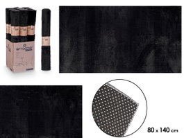 GIFTDECOR Alfombra Soft Negro 80x140cm