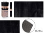 Giftdecor Tapis Soft Noir 80 x 140 cm en Feutre (Set de 9)