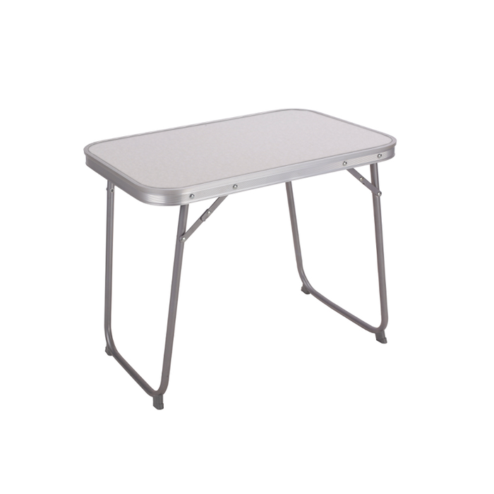 Marbueno 10016 Table Pliante Aluminium 40x60x50 cm Blanc Gris Marron Camping Plage