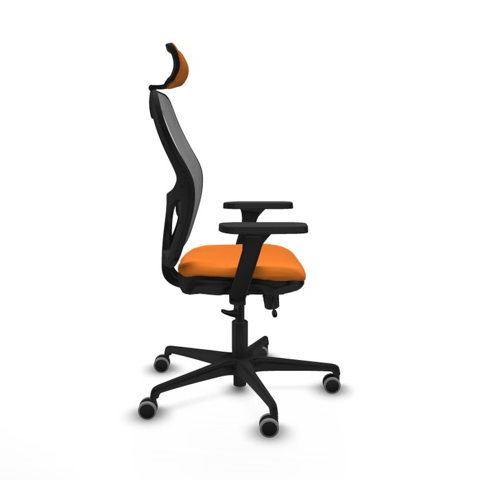 Chaise de Bureau avec Appui-tête Jorquera Piqueras y Crespo 3D036G2 Orange