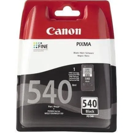 Canon PG-540 5225B001 Cartouche d'encre noire pigmentée 8 ml avec technologie ChromaLife100 pour imprimantes PIXMA séries MG et MX Canon PG-540 5225B001 Cartouche d'encre noire pigmentée 8 ml avec technologie ChromaLife100 pour imprimantes PIXMA séries MG et MX