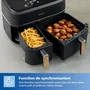 Philips NA352/04 Friteuse sans huile Airfryer Série 3000 Double Panier 9L (6L + 3L), 2750W, 8 programmes, Écran tactile, Noir/Doré