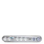 Prise de courant 6 X Prise + Commutateur Lumineux + 2 X Usb Chargeur 2100 Ma 5V - IP20 - Blanc / Argent