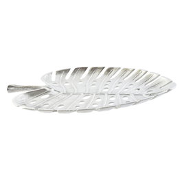 Centre de Table Home ESPRIT Argenté Aluminium 38,5 x 28 x 3 cm