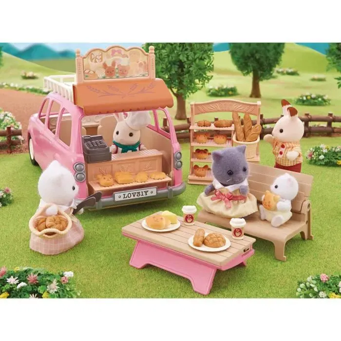 Sylvanian Families - Coffret Boulangerie pour Cosy Cottage, Jouet Enfant avec Figurine, Four et Accessoires pour Jeu de Rôle