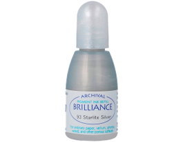 Tsukineko Encre Brilliance Argent Étoilé Nacré 20ml