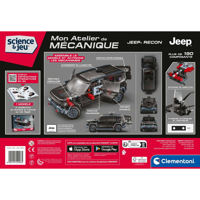 Clementoni Jeep Recon Voiture tout-terrain électronique Clementoni Jeep Recon Voiture tout-terrain électronique