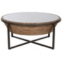 Table Basse Home ESPRIT Verre Bois d'épicéa 102 x 102 x 46 cm
