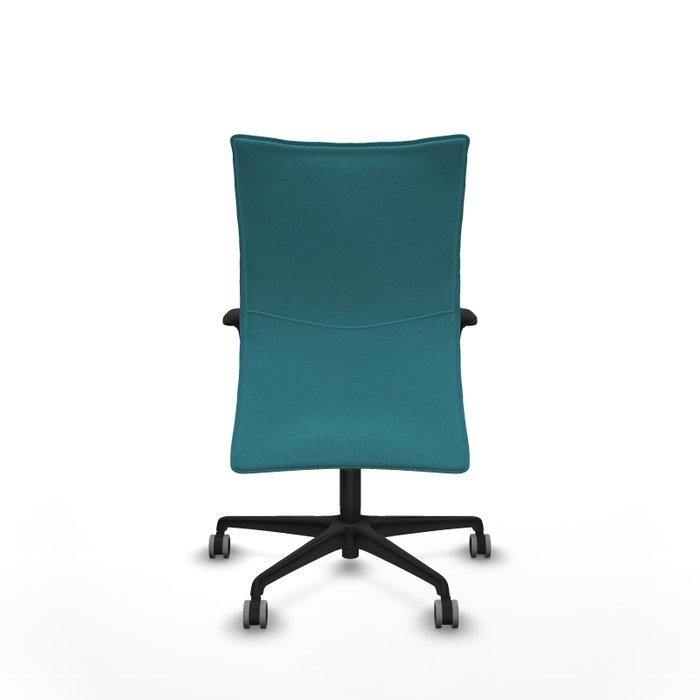 Piqueras Y Crespo Silla Albacete confidente, Turquoise, Mécanisme Sincro, Bras 1D, Roues 65mm Piqueras Y Crespo Silla Albacete confidente, Turquoise, Mécanisme Sincro, Bras 1D, Roues 65mm