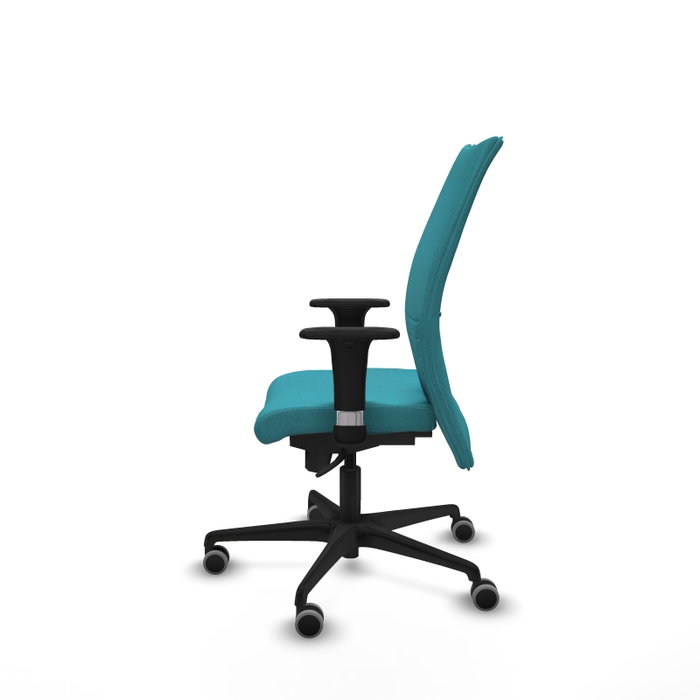 Piqueras Y Crespo Silla Albacete confidente, Turquoise, Mécanisme Sincro, Bras 1D, Roues 65mm Piqueras Y Crespo Silla Albacete confidente, Turquoise, Mécanisme Sincro, Bras 1D, Roues 65mm