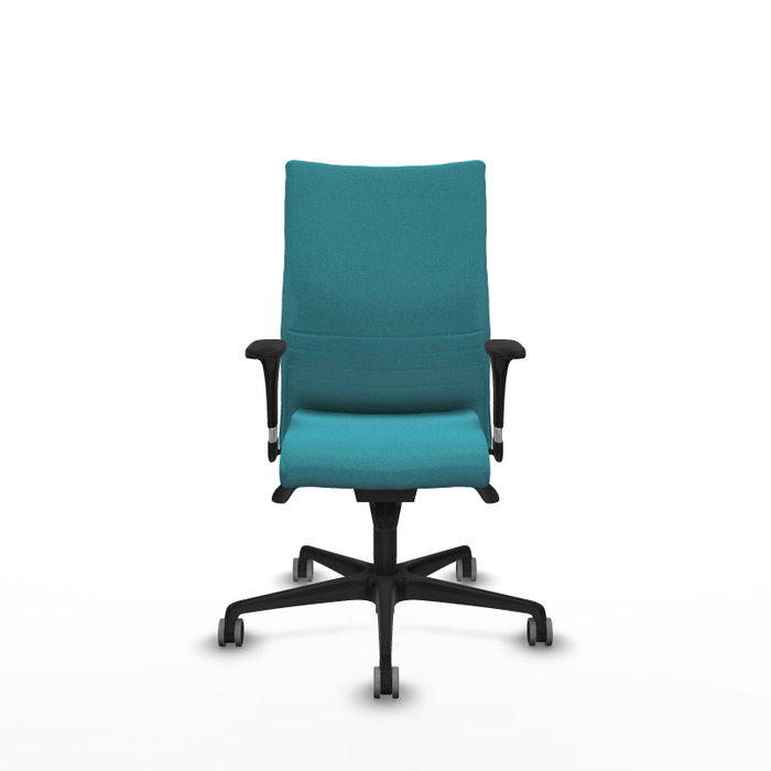 Piqueras Y Crespo Silla Albacete confidente, Turquoise, Mécanisme Sincro, Bras 1D, Roues 65mm Piqueras Y Crespo Silla Albacete confidente, Turquoise, Mécanisme Sincro, Bras 1D, Roues 65mm