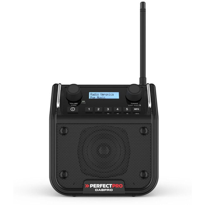 PerfectPro DABPRO Radio de chantier DAB+ et Bluetooth - Noir PerfectPro DABPRO Radio de chantier DAB+ et Bluetooth - Noir