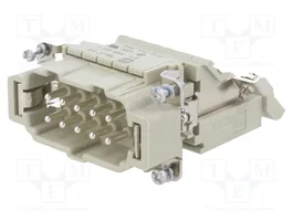 HARTING Insert de contact mâle HDC Han E® AV 10+PE 16A 500V