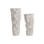 Home ESPRIT Ensemble de 2 Vases Moderne Beige en Métal