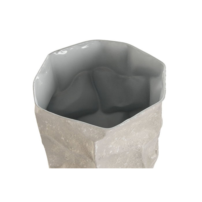 Home ESPRIT Ensemble de 2 Vases Moderne Beige en Métal Home ESPRIT Ensemble de 2 Vases Moderne Beige en Métal