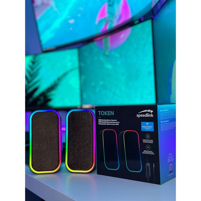 Speedlink TOKEN RGB Gaming Stereo Speaker, noir