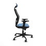 Piqueras y Crespo Chaise de Bureau avec Appui-tête Jorquera 2D036G1 Bleu ciel