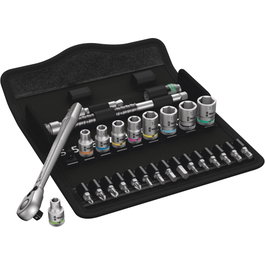 Wera Zyklop Metal Ratchet Set 8100 SA 8, 28 pièces, 1/4''
