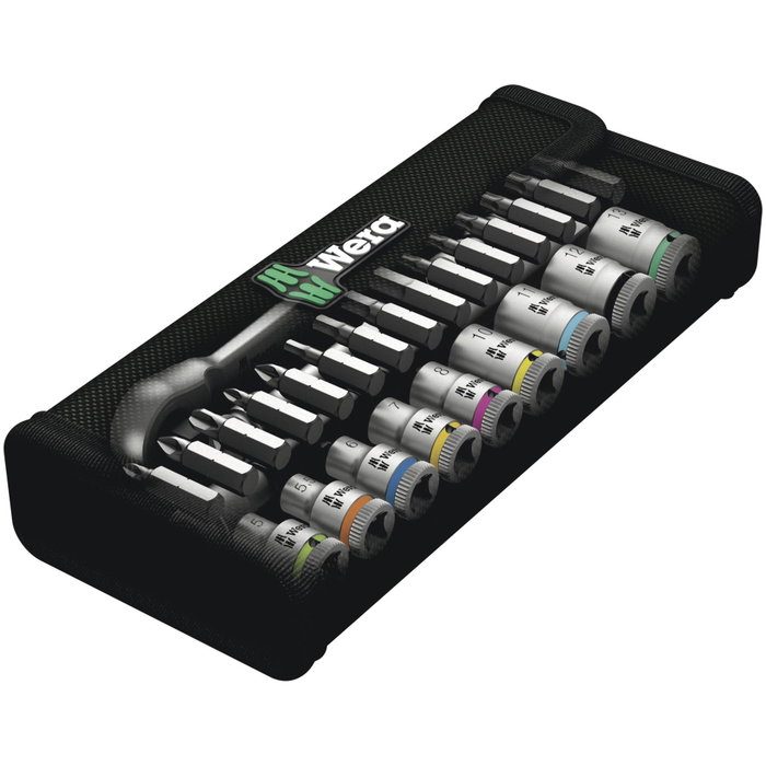 Wera Zyklop Metal Ratchet Set 8100 SA 8, 28 pièces, 1/4''
