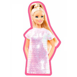 MATTEL - Coussin / Coussin 3D Barbie en Velboa - Dimension : 35 cm
