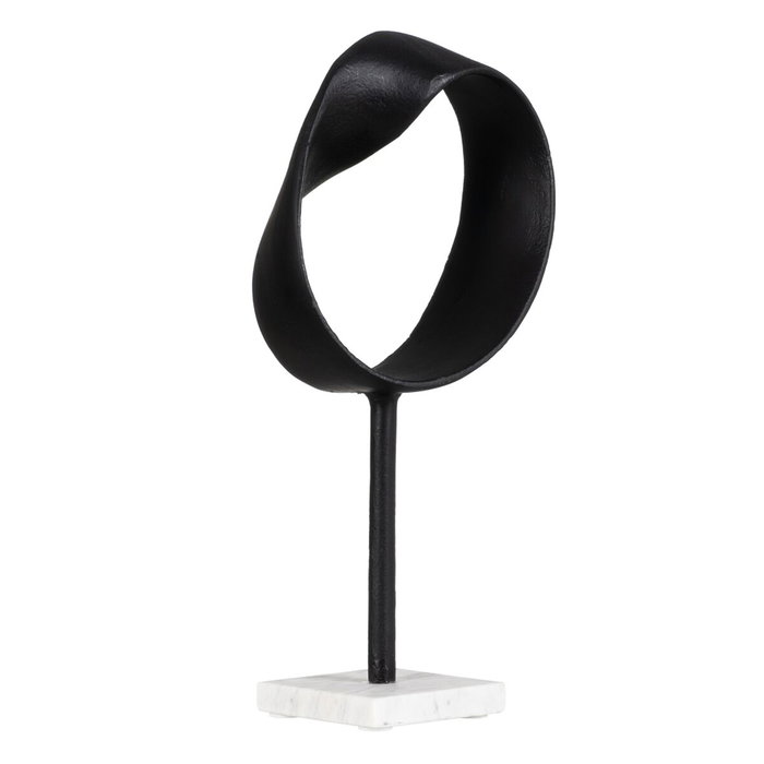 BigBuy Home Figurine Décorative Blanc Noir Aluminium Marbre 20 x 10 x 38 cm BigBuy Home Figurine Décorative Blanc Noir Aluminium Marbre 20 x 10 x 38 cm