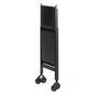 Alessi Plico Chariot Pliable en Acier et Résine Noir