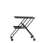 Alessi Plico Chariot Pliable en Acier et Résine Noir