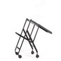 Alessi Plico Chariot Pliable en Acier et Résine Noir