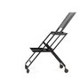 Alessi Plico Chariot Pliable en Acier et Résine Noir