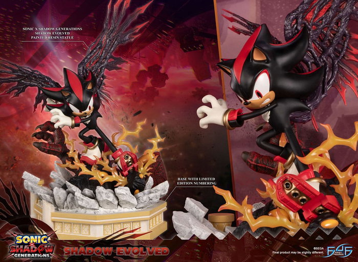 First 4 Figures Sonic X Shadow Generations Shadow Evolved 58 cm First 4 Figures Sonic X Shadow Generations Shadow Evolved 58 cm