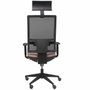 Piqueras y Crespo Chaise de bureau Horna, mécanisme synchro, rose pálido et noir, avec appui-tête et accoudoirs 1D
