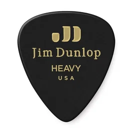 DUNLOP Pack de 72 médiators Genuine Celluloid Classic noirs - Heavy