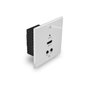 Lindy Plaque murale EU émetteur HDBaseT Cat.6 HDMI 4K60, IR & RS-232, 70m