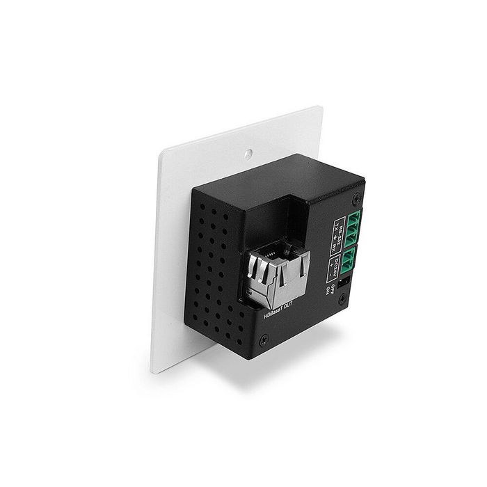 Lindy Plaque murale EU émetteur HDBaseT Cat.6 HDMI 4K60, IR & RS-232, 70m