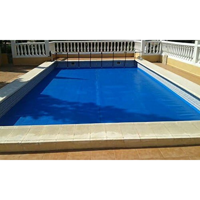 Ubbink Bâche à bulles bleue pour piscine bois octogonale 400x610 cm