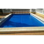 Ubbink Bâche à bulles bleue pour piscine bois octogonale 400x610 cm
