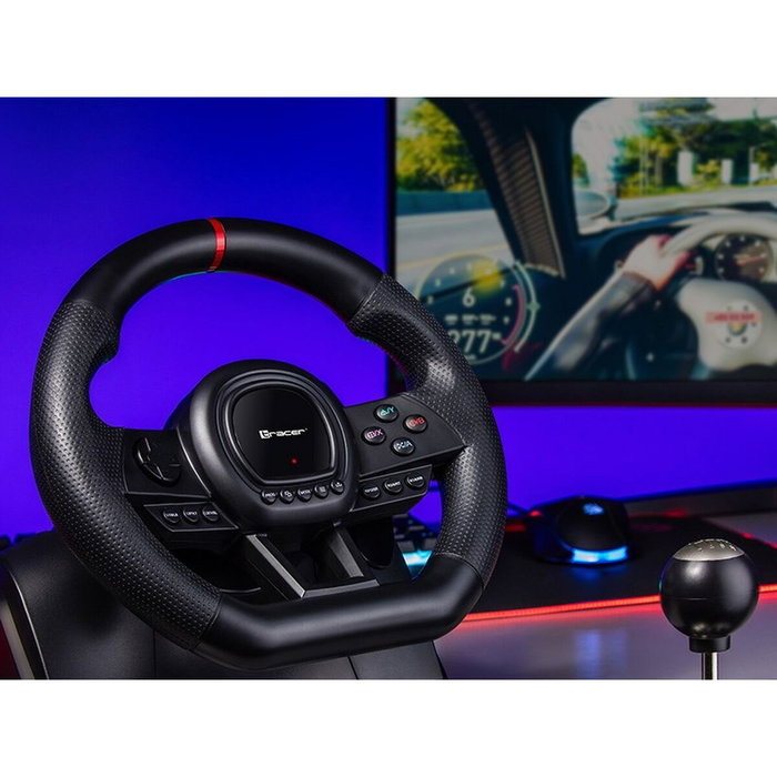 Tracer TRAJOY47345 Noir - Volant et pédales pour PlayStation 4, PlayStation 3 et Windows Tracer TRAJOY47345 Noir - Volant et pédales pour PlayStation 4, PlayStation 3 et Windows