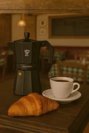 Pezzetti Italexpress Cafetière Italienne Aluminium Noir, 6 tasses