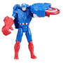 Hasbro Figure Articulée Captain America Marvel Avengers F9341 avec 4 Accessoires (Jetpack, Gant, Lanceur de Boucliers) - À Partir de 4 Ans - Multilingue