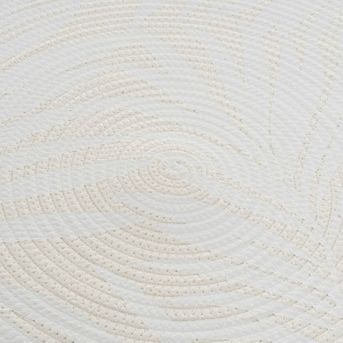 BigBuy Home Tapis Blanc Beige 90 x 90 x 0,5 cm BigBuy Home Tapis Blanc Beige 90 x 90 x 0,5 cm