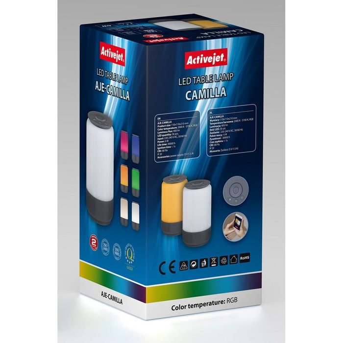 Activejet AJE-CAMILLA RGB Veilleuse Noir Activejet AJE-CAMILLA RGB Veilleuse Noir